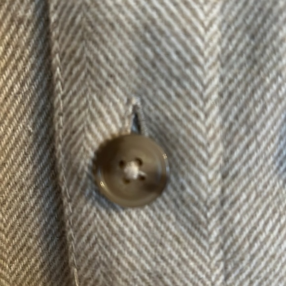 H&M Felted Shacket Size L Beige/ Tan in Color - Picture 6 of 13